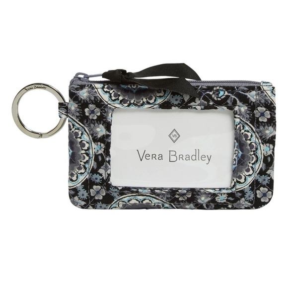 Vera Bradley Handbags - Vera Bradley Iconic Zip ID Case Charcoal Medallion
